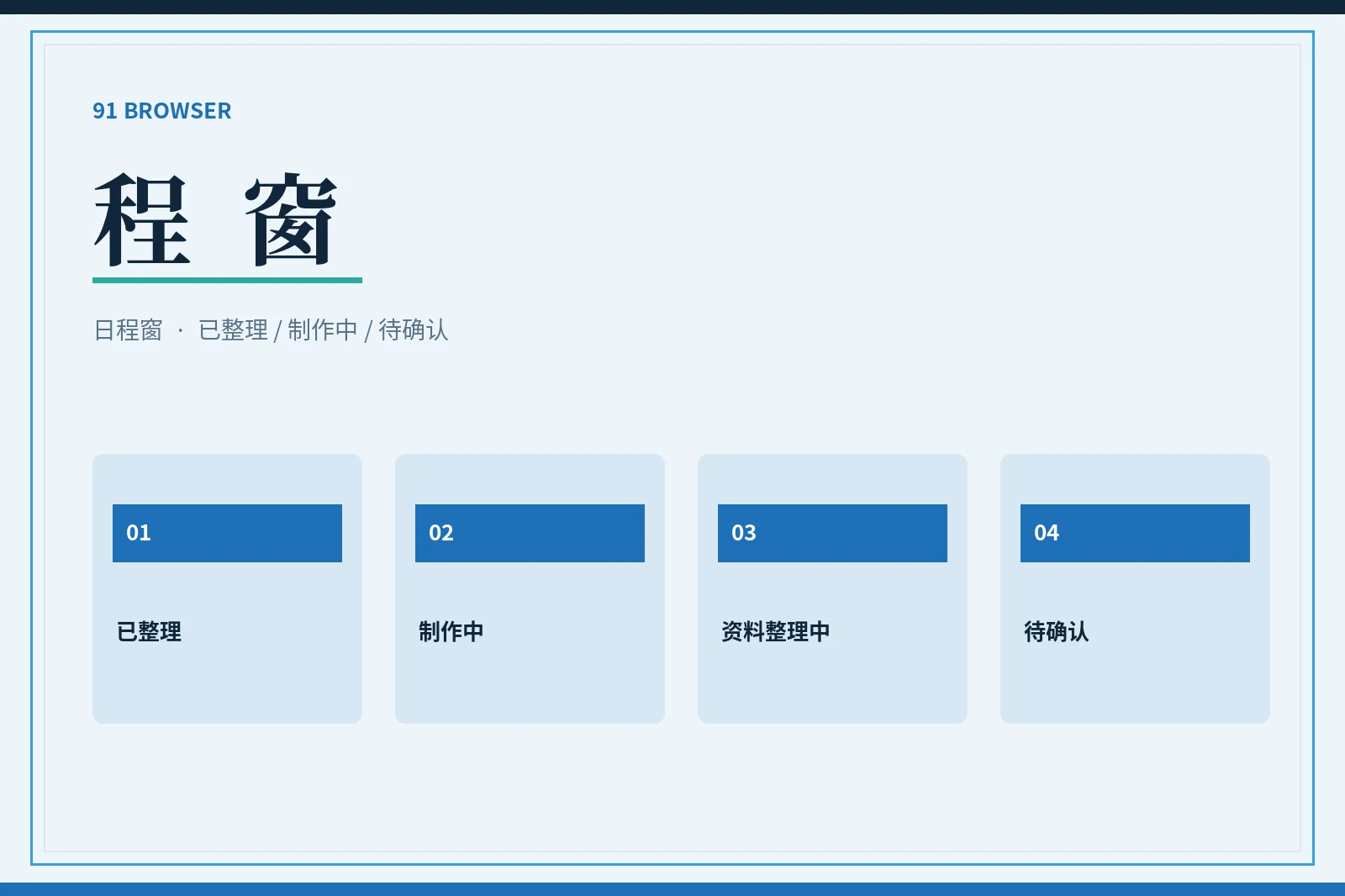 程窗状态